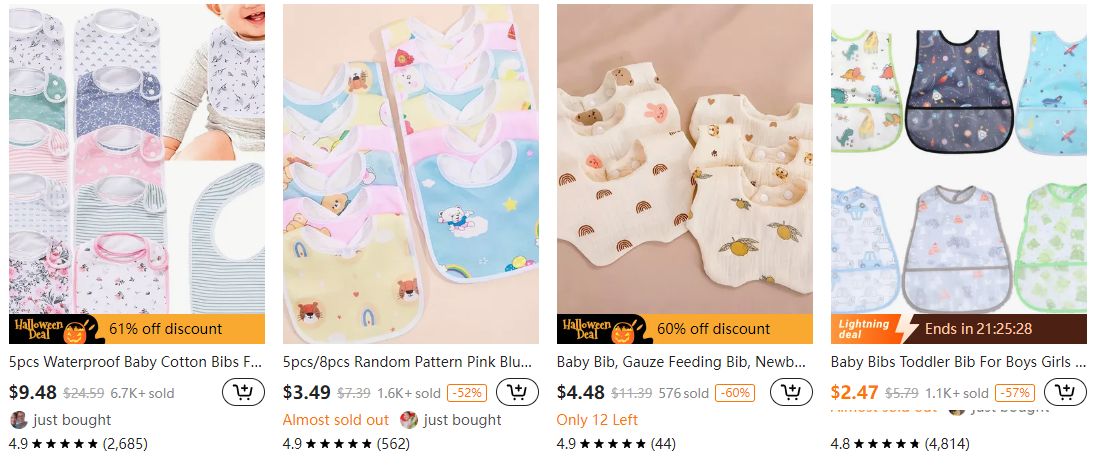 Colourful Baby Bibs